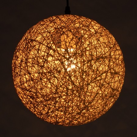 Lamp Bayerlux rattan 1he27 15W brown 30x30x130 cm-3