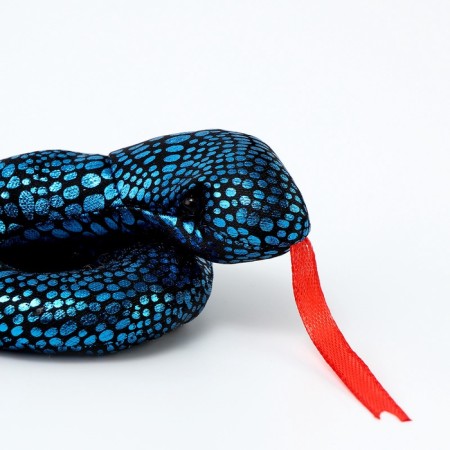 Soft toy "Snake" shiny, 10 cm, color mix-3