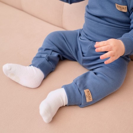 Children's pants Minaku, blue color, height 62-68 cm-2