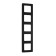 Frame Legrand Inspiria, 5 post, anthracite