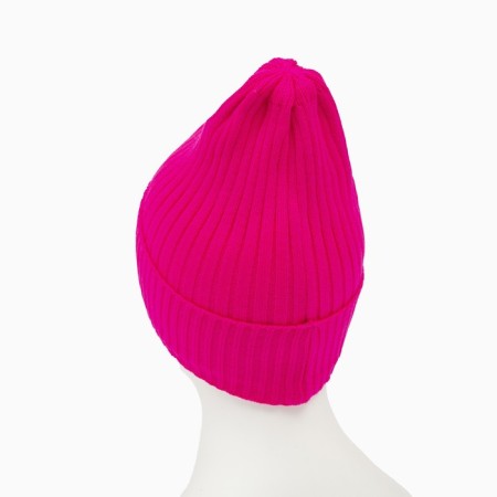 Female Winter hat, pink color, size 52-56-6