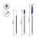 Ballic alarm handle "111", node 0.7 mm, blue ink on an oil basis, rod 130 mm