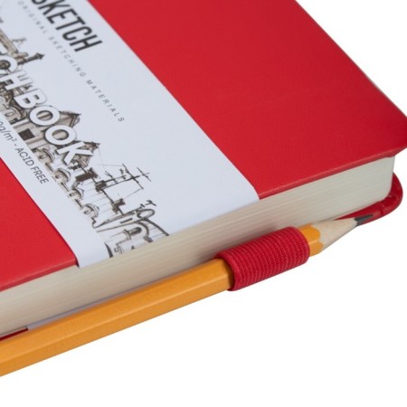 Sketchmarker sketchbook, 210 x 148 mm, 80 sheets, red, block 140 g/m2-5