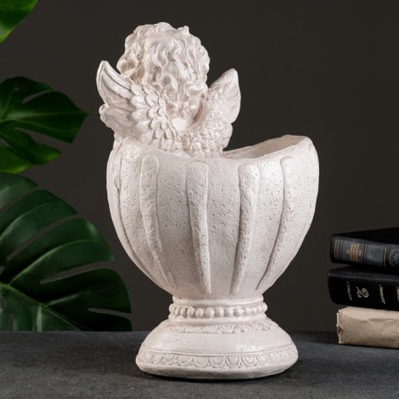 Figure pot "Angel in a vase" aged, 1.2 l / 20x35x23cm-3