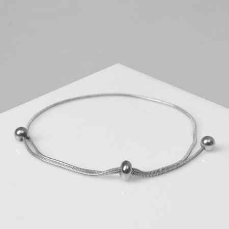 Bracelet "Puff" sophisticated, silver color-2