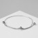 Bracelet "Puff" sophisticated, silver color