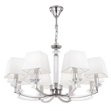 Suspension lamp Maytoni Mod019PL-08CH, E14, 8x40 W, 790x790x1430 mm, Chrome