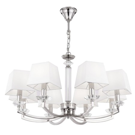 Suspension lamp Maytoni Mod019PL-08CH, E14, 8x40 W, 790x790x1430 mm, Chrome