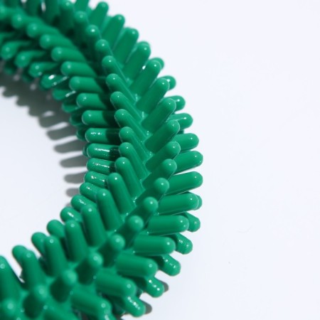 Toy "Ring with spikes No. 6", 15.5 cm, green-2