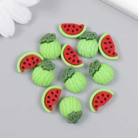 Decor for creativity plastic "watermelon mix" set of 12 pcs 1.5x1.2 cm