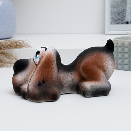 Копилка "Собака Бассет" 16х14х8,5см-1