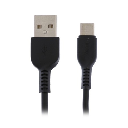 Cable Hoco X13, Type -C - USB, 3 A, 1 m, PVC braid, black-1