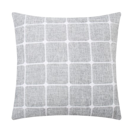 Pillowcase decorative Ethel Squares Gray color, 45x45 cm polyester-3