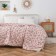 Valentine's blanket, size 160x220 cm, peach color
