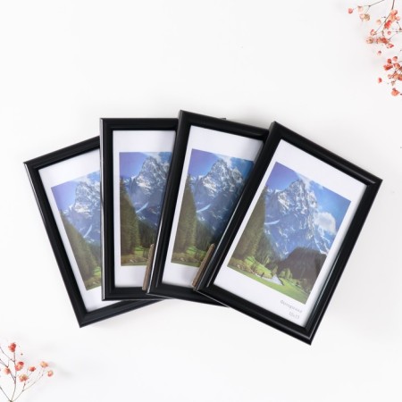 Set of frames "Rainbow" 10x15 cm, 4 pcs. black color