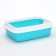 Toilet with side and net, 45x34x15 cm, gray/turquoise