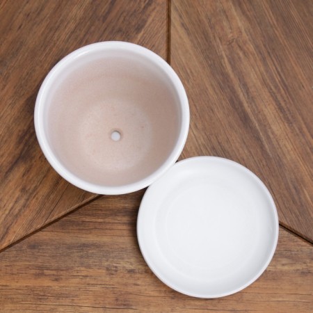 Pot floral white, 1 liter-3