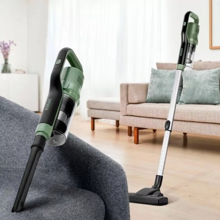 Vacuum cleaner KitFort KT-5237, vertical, 450 watts, 0.6 l, black and green-2