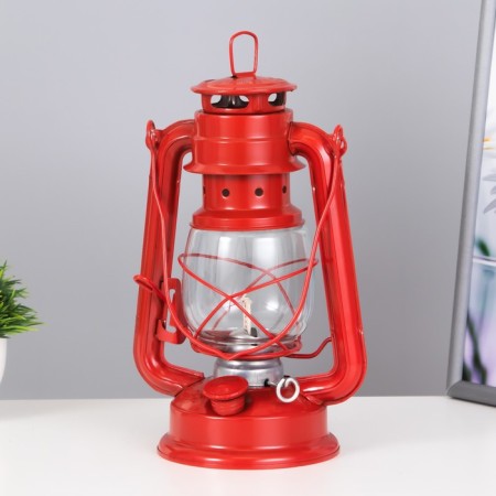Kerosene lamp decorative red 11.5*15*25 cm Risalux-1