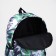 School backpack from textiles on a zipper, 3 pockets, green/gray color