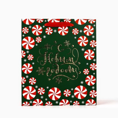 Package New Year's laminated “New Year's miracles”, m 30 x 26 x 9 cm, New Year-1