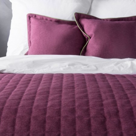 Set "Ibiza": a bedspread 160 x 220 cm, pillowcase 40 x 40 cm - 2 pcs, purple color-2