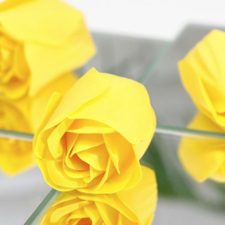 Soap roses, yellow, set of 3 pcs.-2