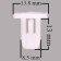 Clips Skyway, universal 038, set 25pcs, S05601038