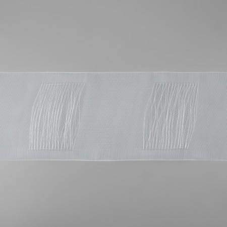 The curtain tape is pipe, organza, 10 cm, 50 ± 1 m, the color is transparent-1