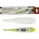 AMRUS AMDT-12 electronic thermometer, moisture-resistant, flexible tip, memory, white-green
