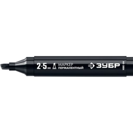 Marker bison professional 06323-2, permanent, wedge-shaped, black, 2-5 mm