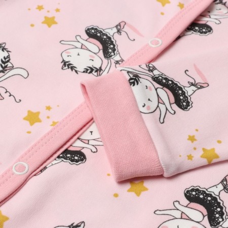 Combineson children's, pink color/kittens, height 68 cm-2