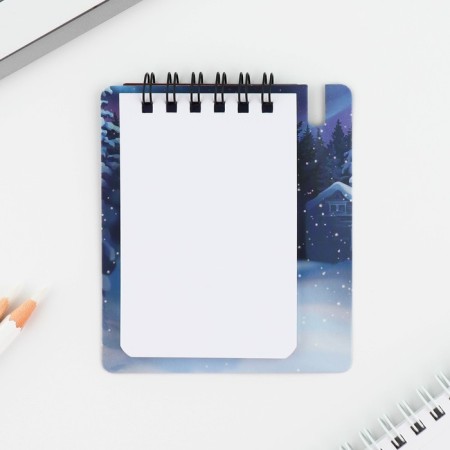 Gift New Year's set: notebook and mini pen, 32 sheets "Happy New Year"-3
