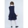 School sundress for girls, blue color, height 128