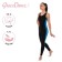 Combines for gymnastics and dancing Grace Dance, p. 40, black/turquoise color