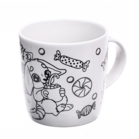 New Year's set for creativity. Mug for coloring "New Year! Sweets ", 300 ml-2