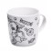 New Year's set for creativity. Mug for coloring "New Year! Sweets ", 300 ml