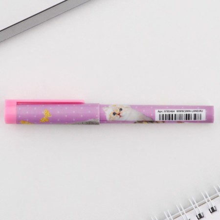 Blood Blue Paste Paste 0.7 mm with a cap "cats" Plastic-4