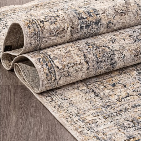 Rectangular Lysandra Hali Shanti carpet, size 150x80 cm, color Cream-3