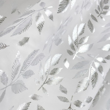 Bath curtains DASCH 180x200 cm, BT-829985, silver leaves-3