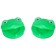 A set of rattles "Frogsat", 3 pcs., Castanets + marakas, color green, crumb I