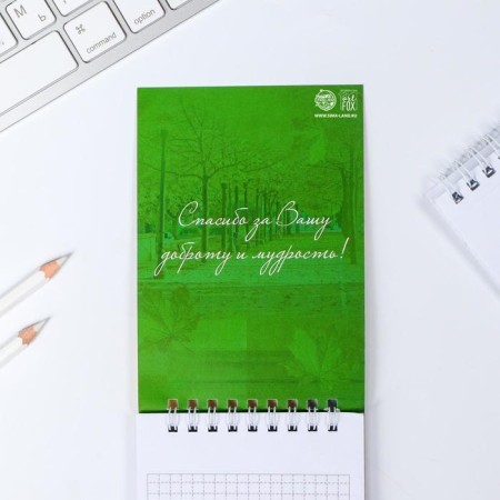 Notepad "Notepad of the best teacher", on the crest, A6 format, 40 sheets-1