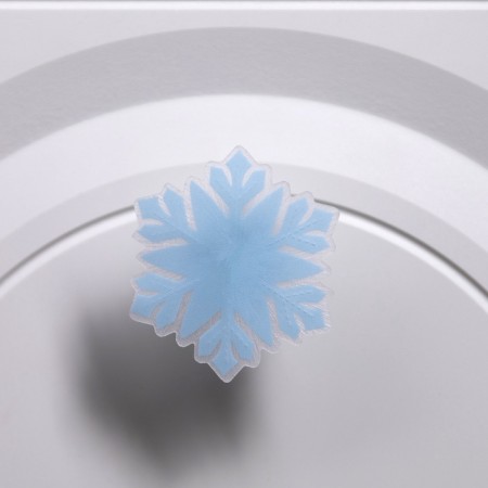 Light toy "Snowflake" 8 cm, 1 led, lr44x3 (in comp.), Flicker, glow of multi-2