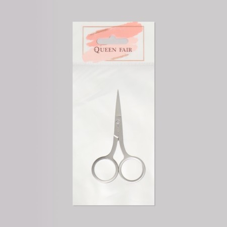 Scissors are manicure, straight, 9 cm, silver color-3