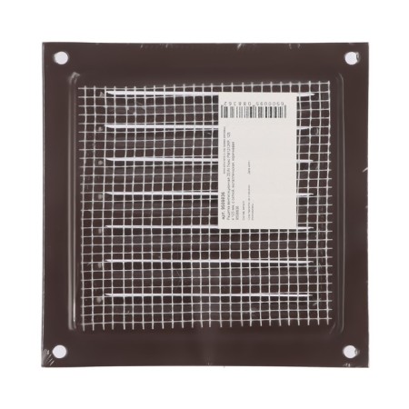 Ventilation grate Zein Lux RM1212kr, 125 x 125 mm, with a grid, metal, brown-7