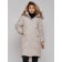 Coat insulated winter female, size 42, beige color