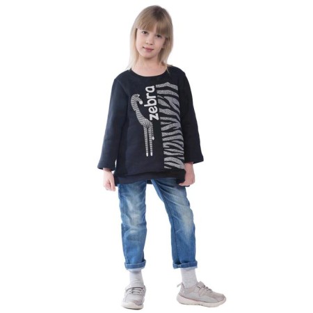 Baby Tunika "Zebra", height 98 cm, black color