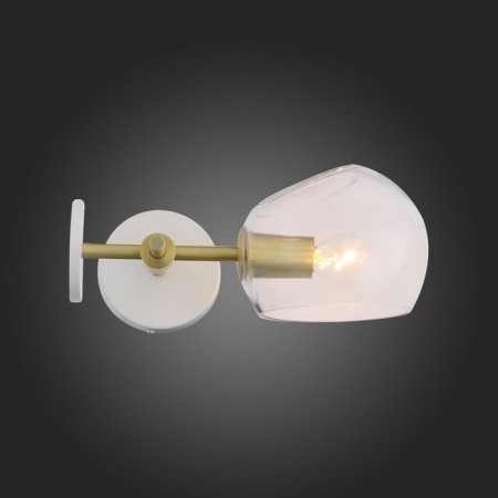Sconces st. SL434.201.01. Calmare. 1x40 W, E14, 32.2x15 cm, brass color-2