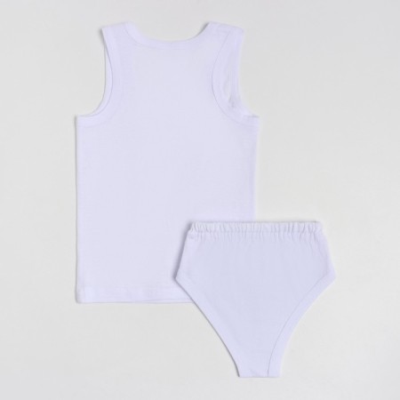 Set for a boy (T -shirt/panties), white color, height 104cm-2