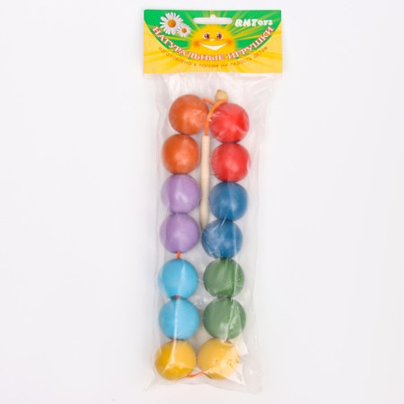 Beads "Rainbow" Balls Colored, 14 pcs.-4